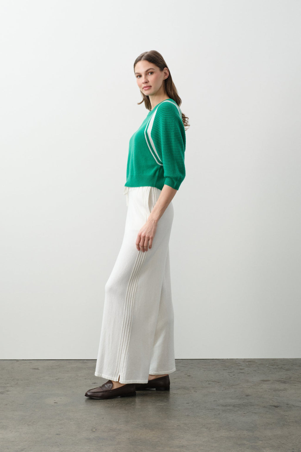 AMANDA CROPPED DOLMAN CREWNECK
