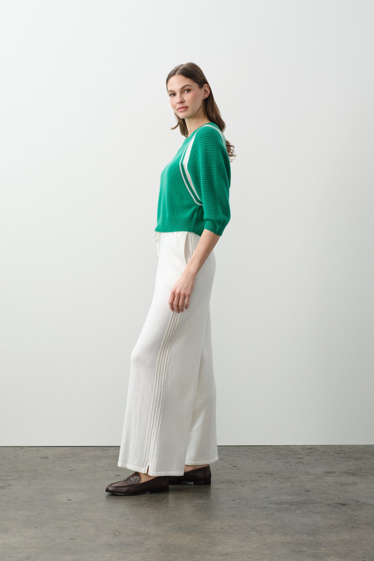 AMANDA CROPPED DOLMAN CREWNECK
