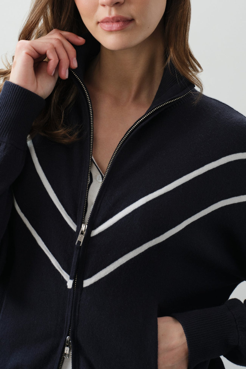 MAGDA COTTON CASHMERE TRACK JACKET