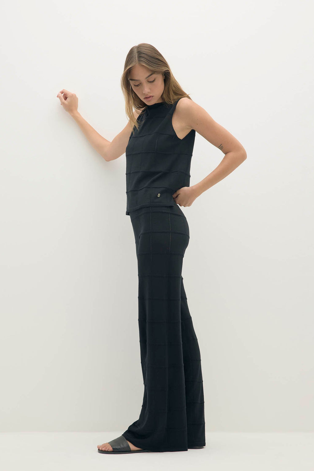 AMALFI MERINO BLEND WIDE-LEG PANT