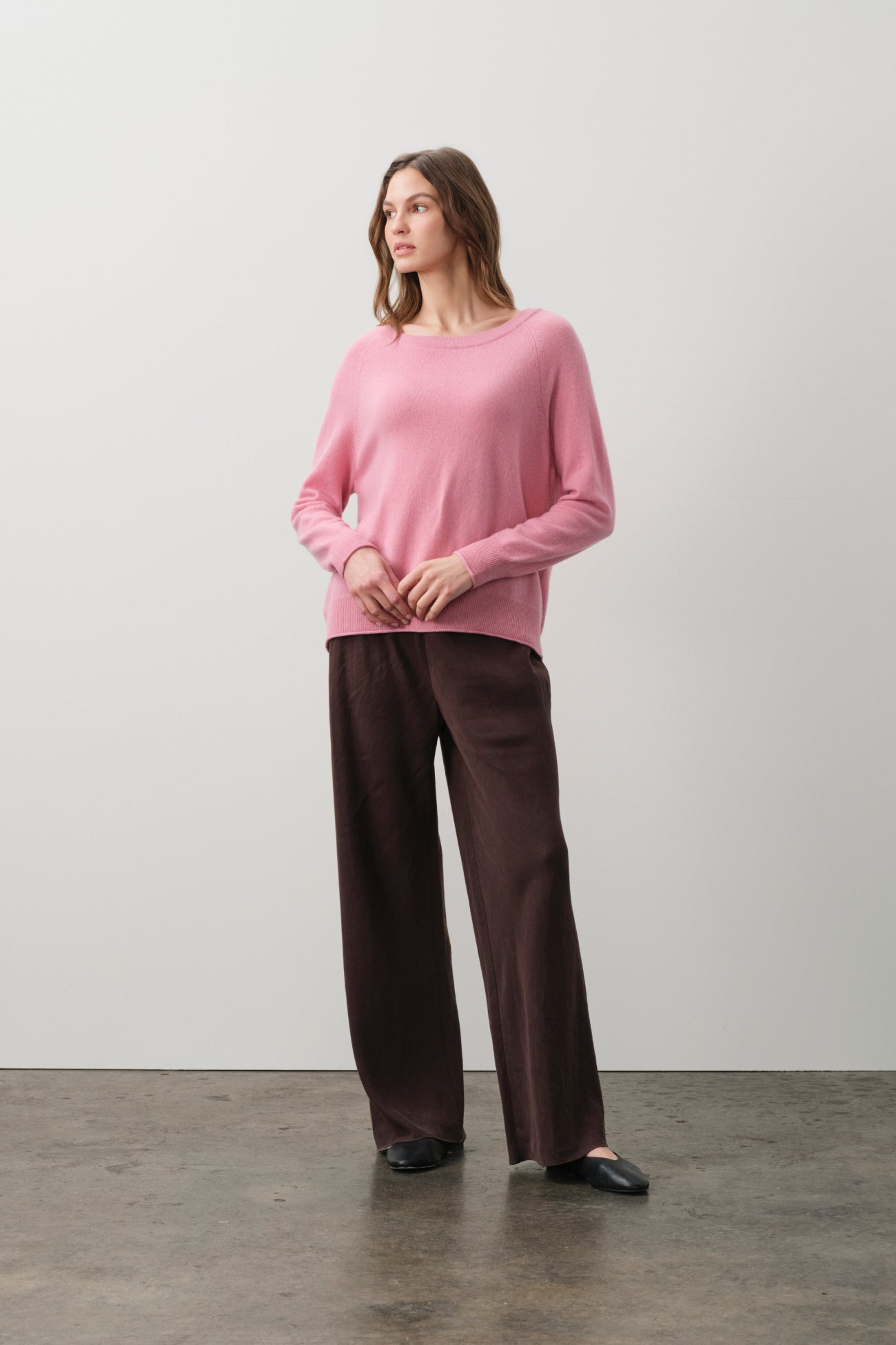 AZALEA CASHMERE OFF THE SHOULDER SWEATER