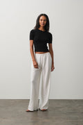 AMEY COTTON CASHMERE CREWNECK TEE