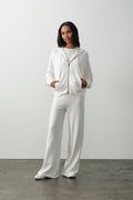 SERENA COTTON CASHMERE ZIP-UP HOODIE