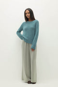 GIORGIA CLOUD SPUN CASHMERE OFF THE SHOULDER SWEATER