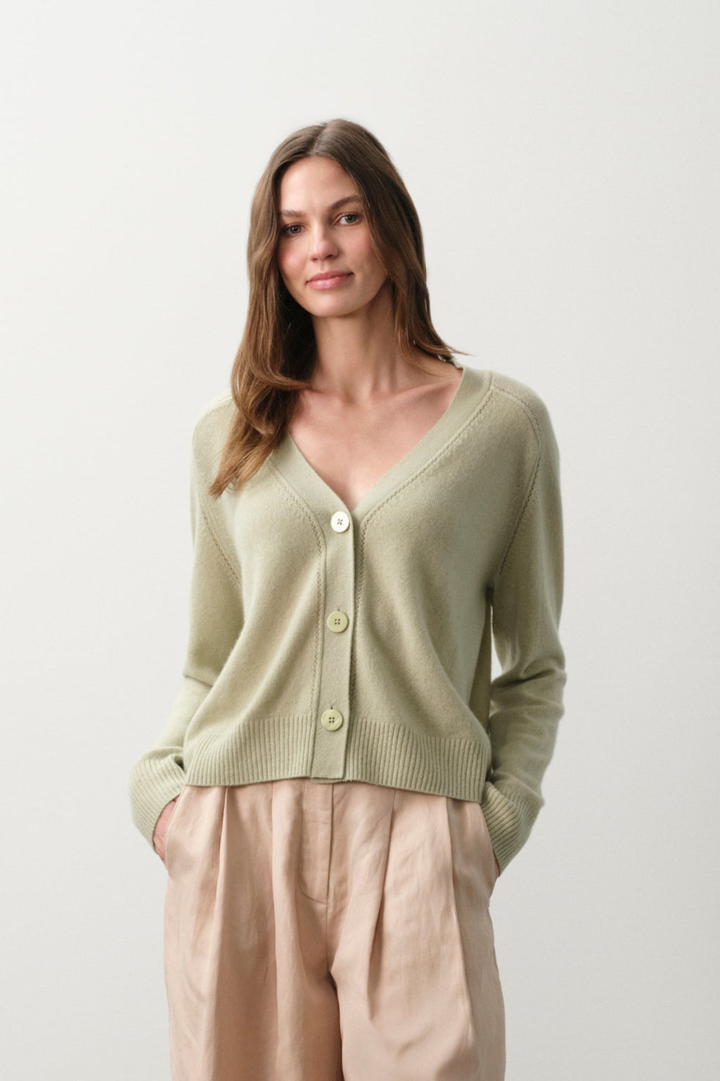 ALTHEA FEATHERWEIGHT CASHMERE CARDIGAN