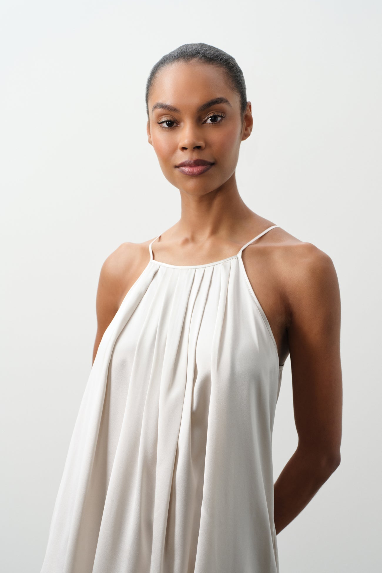 KIRA SILK MIDI DRESS