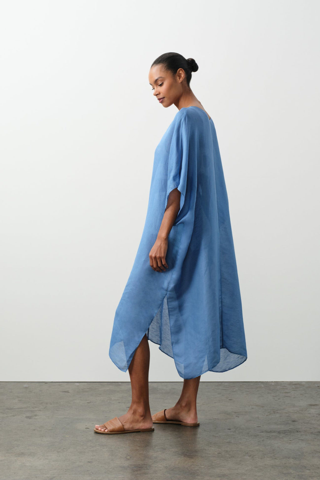 BERENICE LINEN SILK KAFTAN