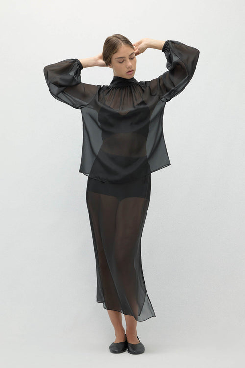 AMARA SILK ORGANZA BLOUSE
